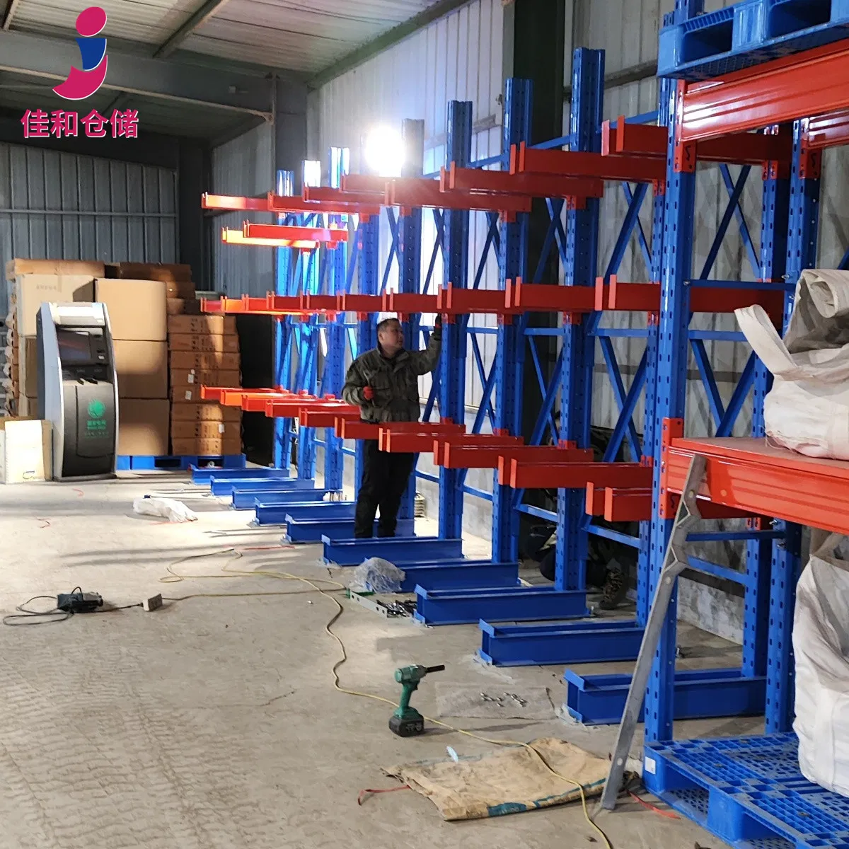 Flexible Configuration Warehouse Rack and Storage Shelf with Modular Design