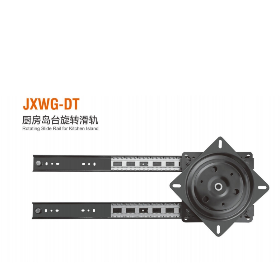 Top Telescopic Hardware DIY Rotating System Adjustable Mobile Sliding Foldable Rolling Kitchen Island with Extended Table