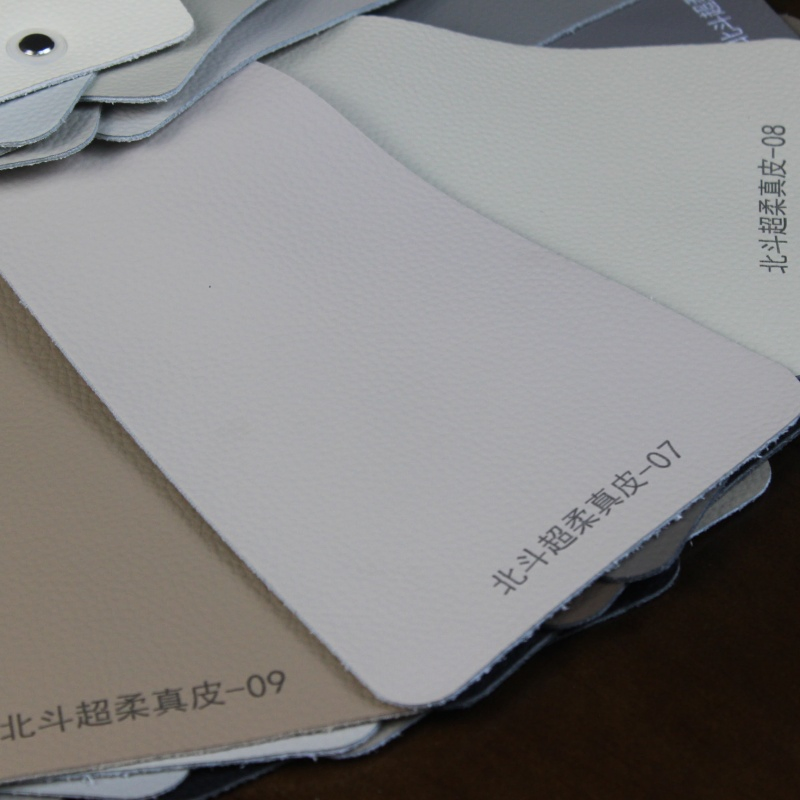 Hot Sell Grey Color Car Leather Faux Vegan Leather Upholstery Material for Automotive Seat Fabric