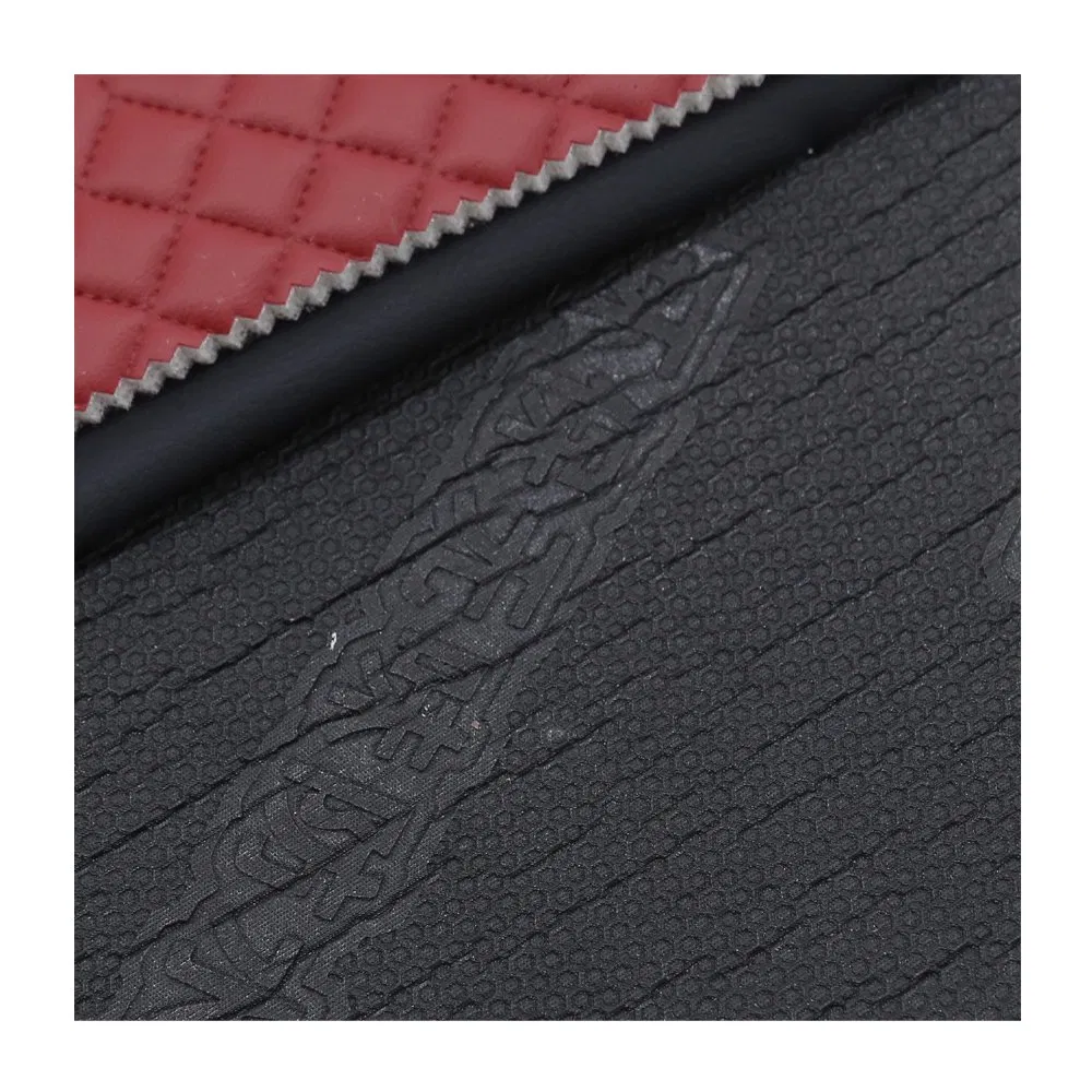 3D-Quilted Leather Sponge PVC Synthetic Leather Diamond Stitched for Car Seat Upholstery