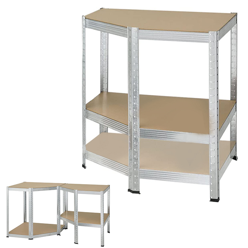 Modular Metal Frame Corner Storage Shelves