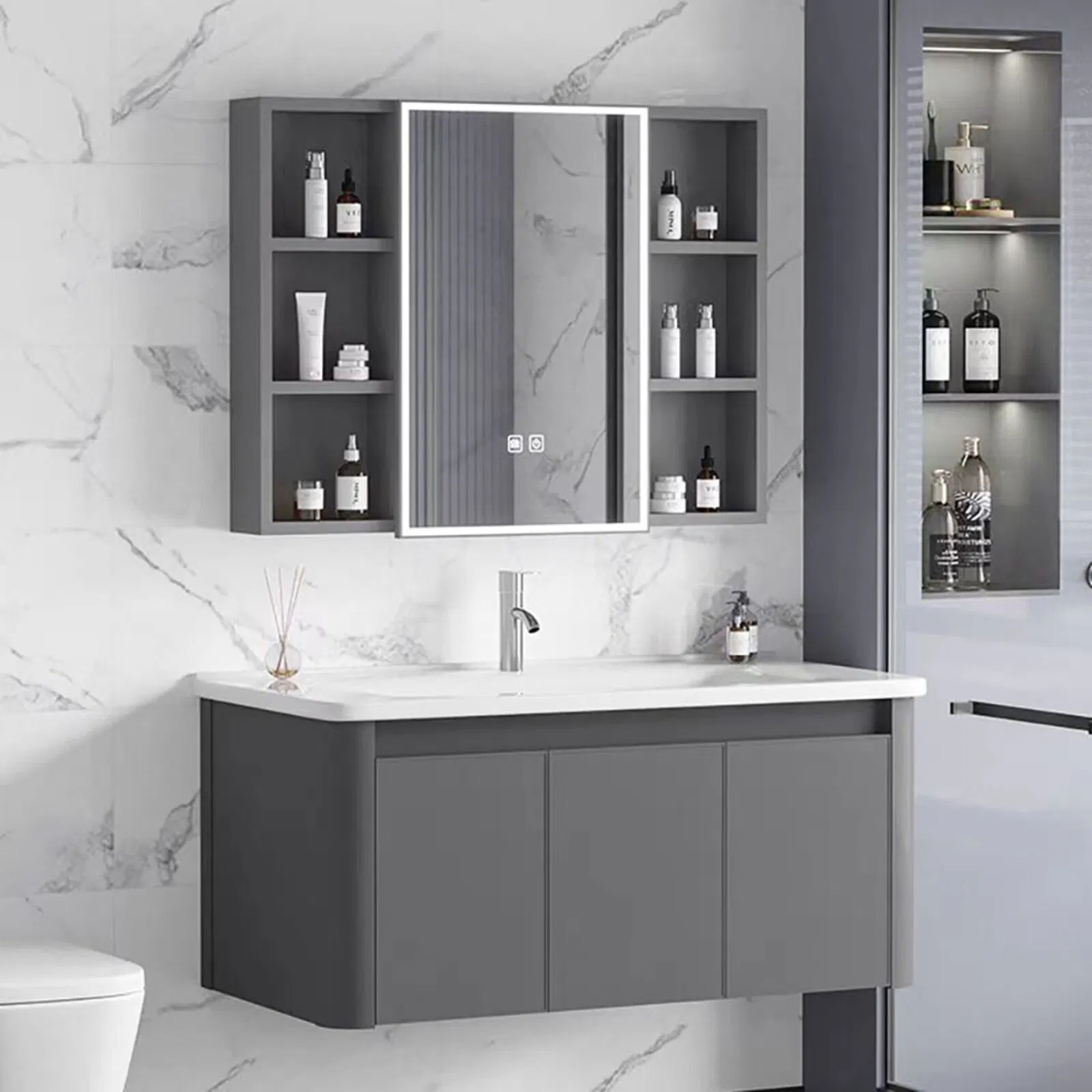 2-Tier Stainless Steel Matte Black Wall Mounted Bathroom Shower Caddy Shelf Kitchen Storage Shelf Holders with Towel Bar