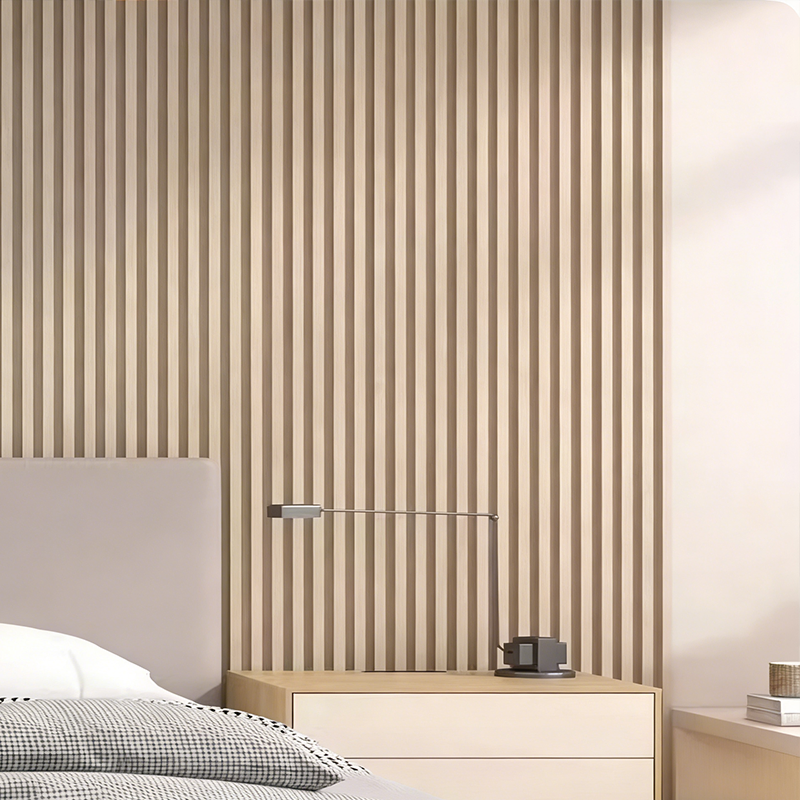 Elegant WPC Board Featuring Chic White Marble and Glossy UV Finish