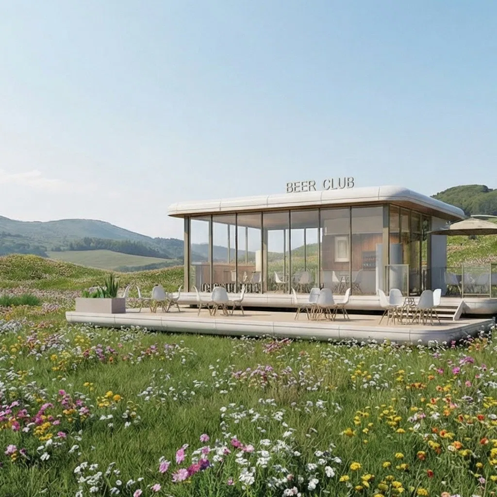 OEM ODM Modular Coffee Shop Structure Engineered for Rural Locations, Countryside Projects, and Flexible Business Operations.