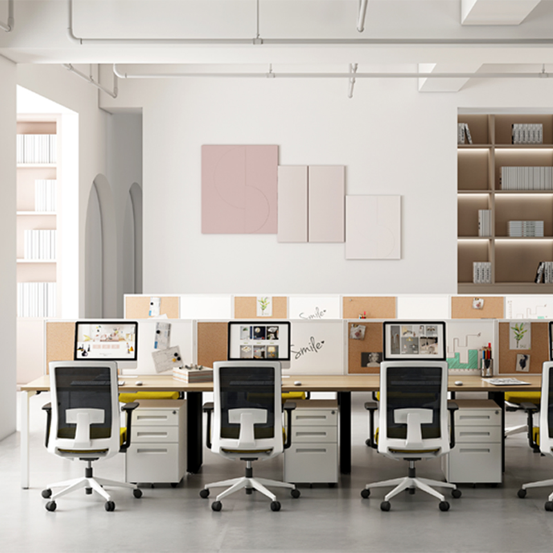 Industrial Office Desk Modern Benching Workstation Open Office Table