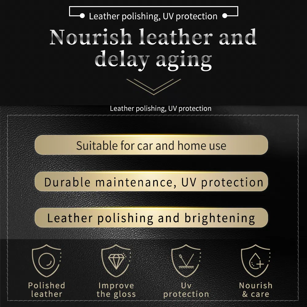 Premium Leather Care Emulsion for Automotive Upholstery Gloss Enhance Restoration