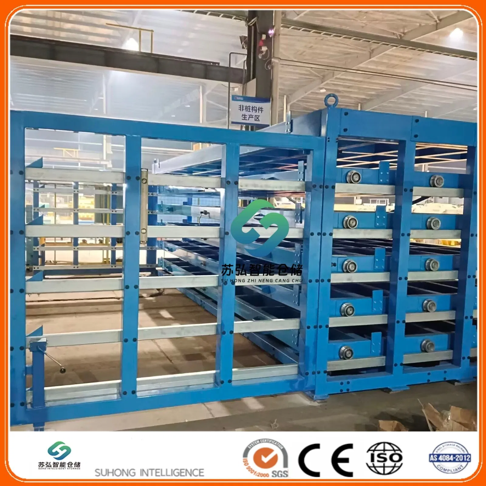 Modular Industrial Storage Shelving System with Easy Assembly Design
