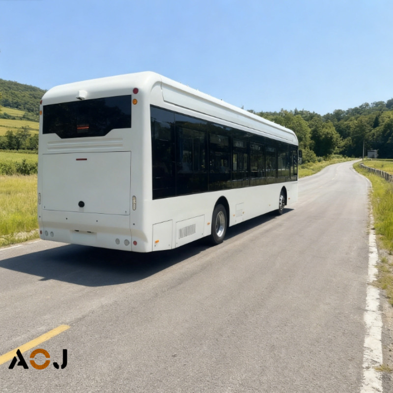 Modern Styling Public Bus with Aesthetic Interior and Exterior Design Elements