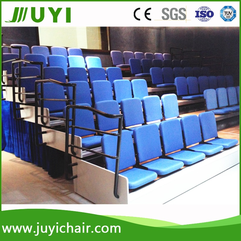 Jy-768f Factory Soft Theater Tribune Telescopic Bleachers Auditorium Seating System Grandstand