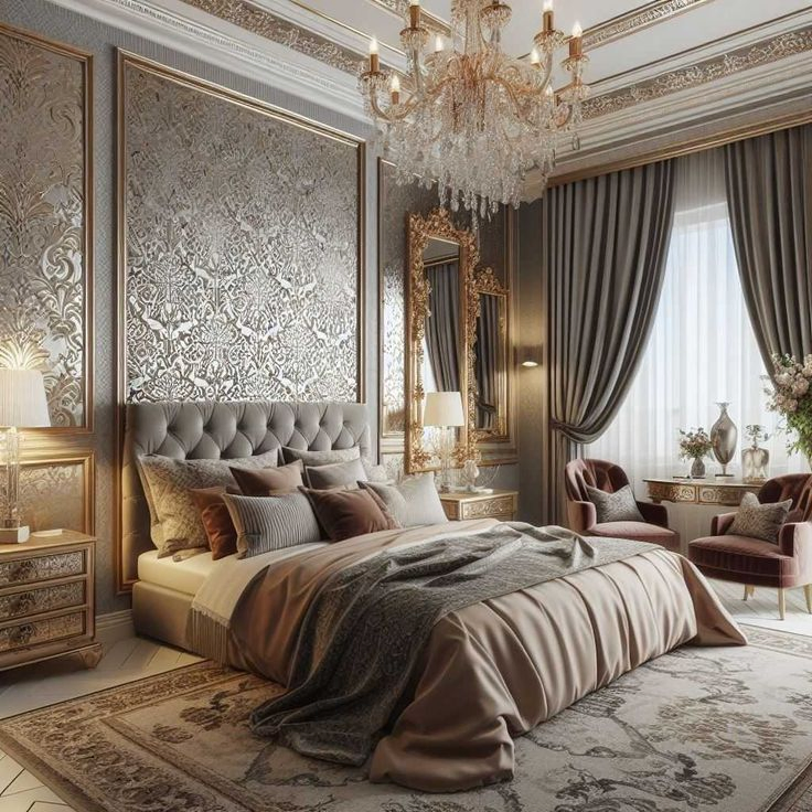 Luxury Hotel Bedroom Furniture Set with Velvet Upholstered Bench