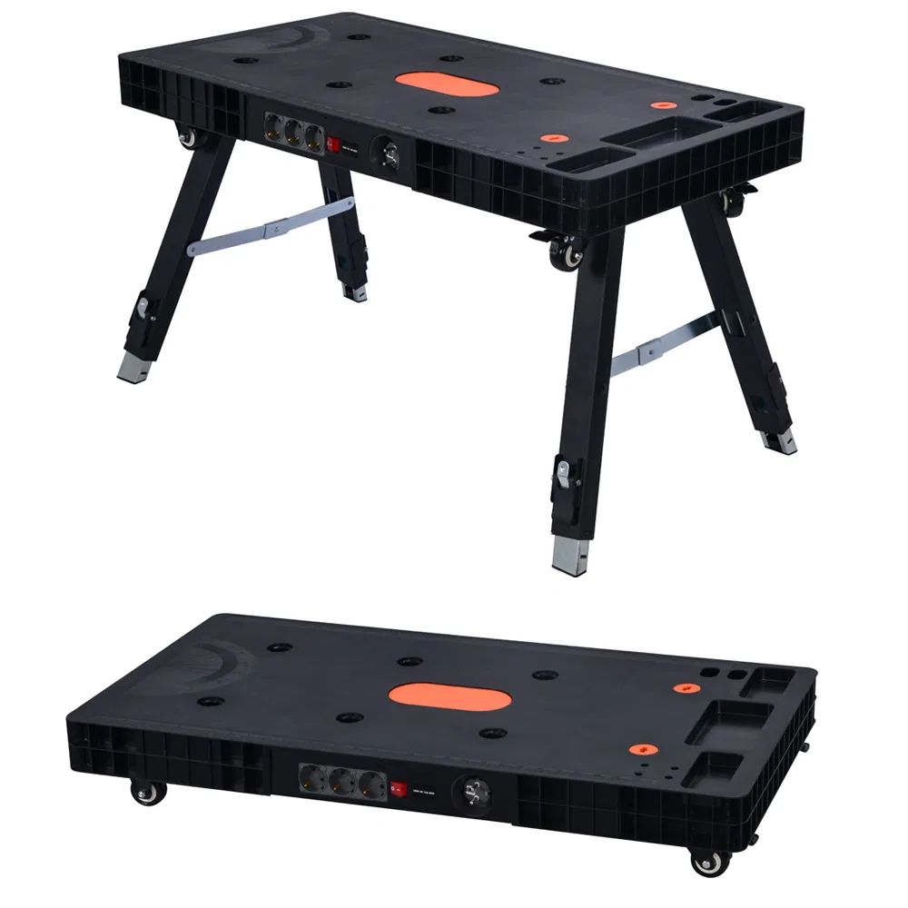 Advanced Multifunctional Professional Portable Foldable Telescopic Workstation Mobile Workbench Table for Garage Workshop