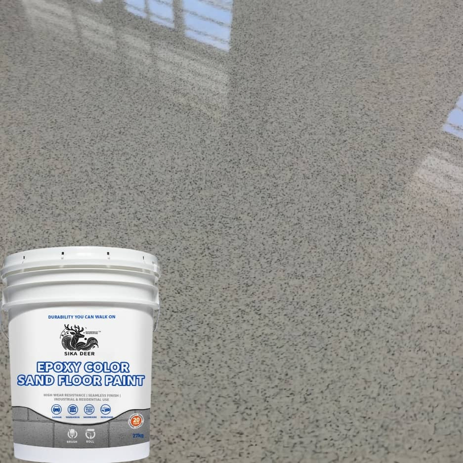 Non-Conversion Type Waterproof Epoxy Color Sand Floor Paint Solutions