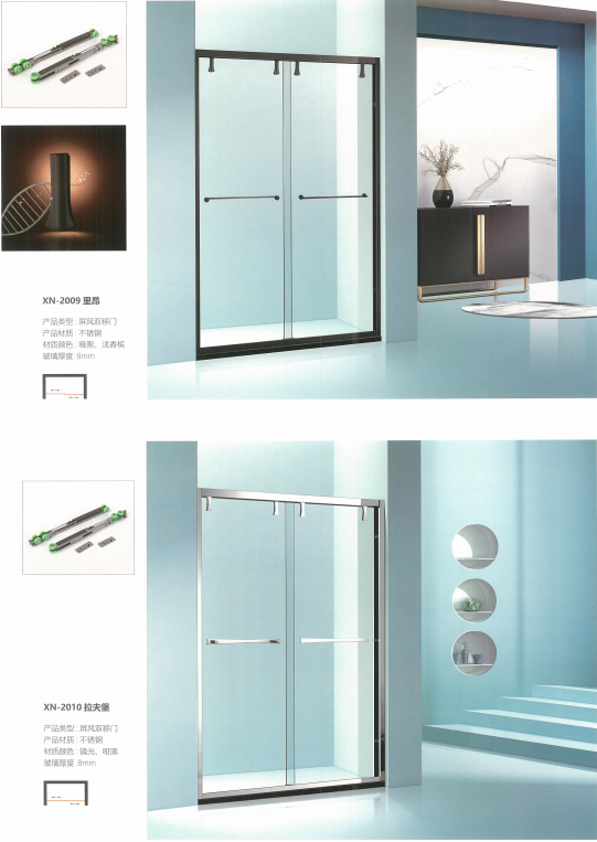 User-Friendly Hotel Bathroom Sliding Glass Shower Door Solution