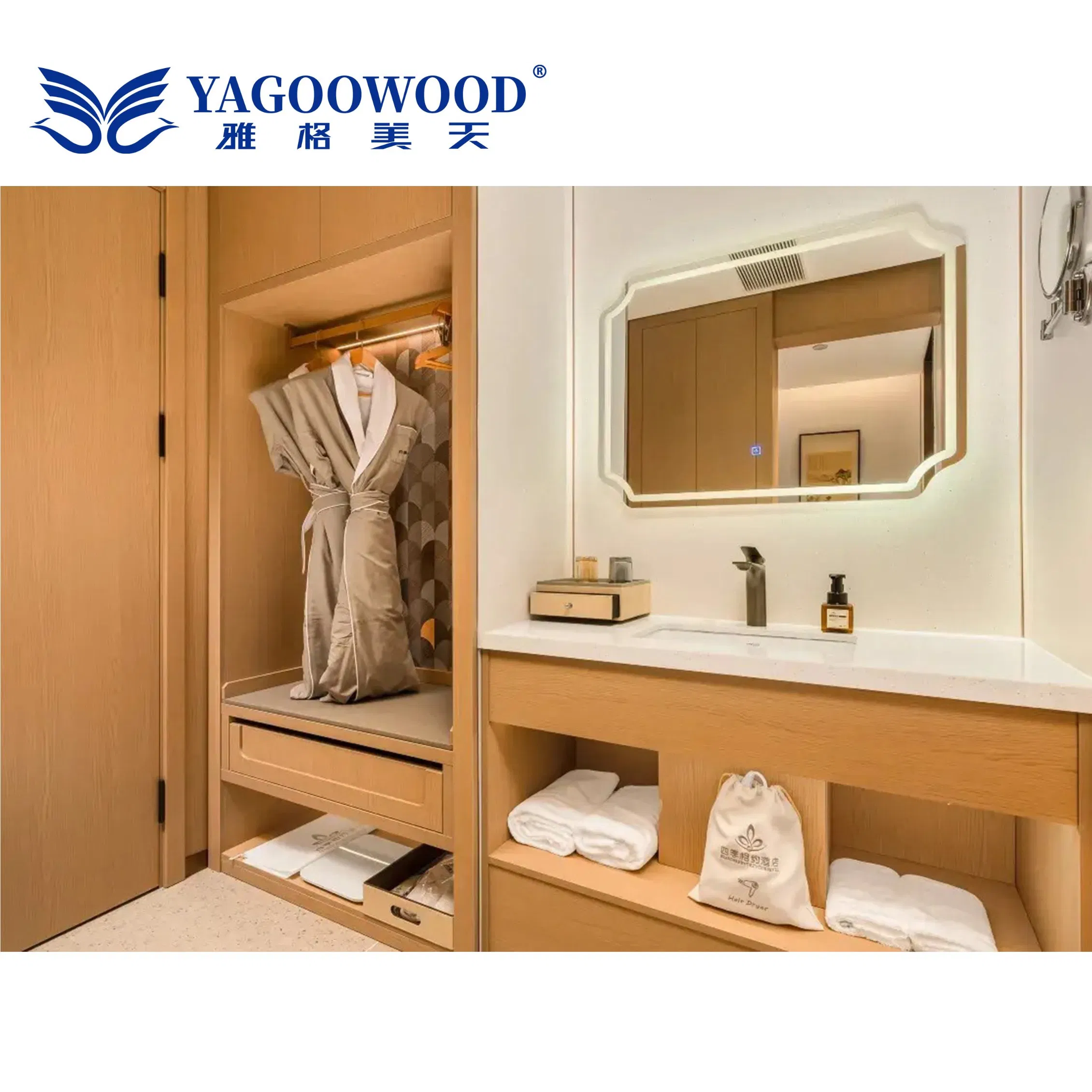Modern Hotel Guest Room Wardrobe-Space-Saving Bedroom Storage Solution