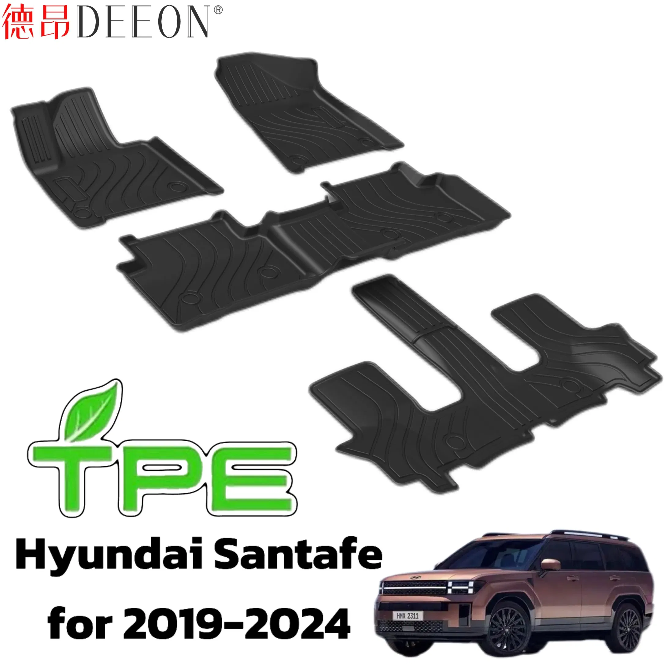 Durable TPE Car Floor Mat Auto Accessory Foot Mat Trunk Mat for Hyundai