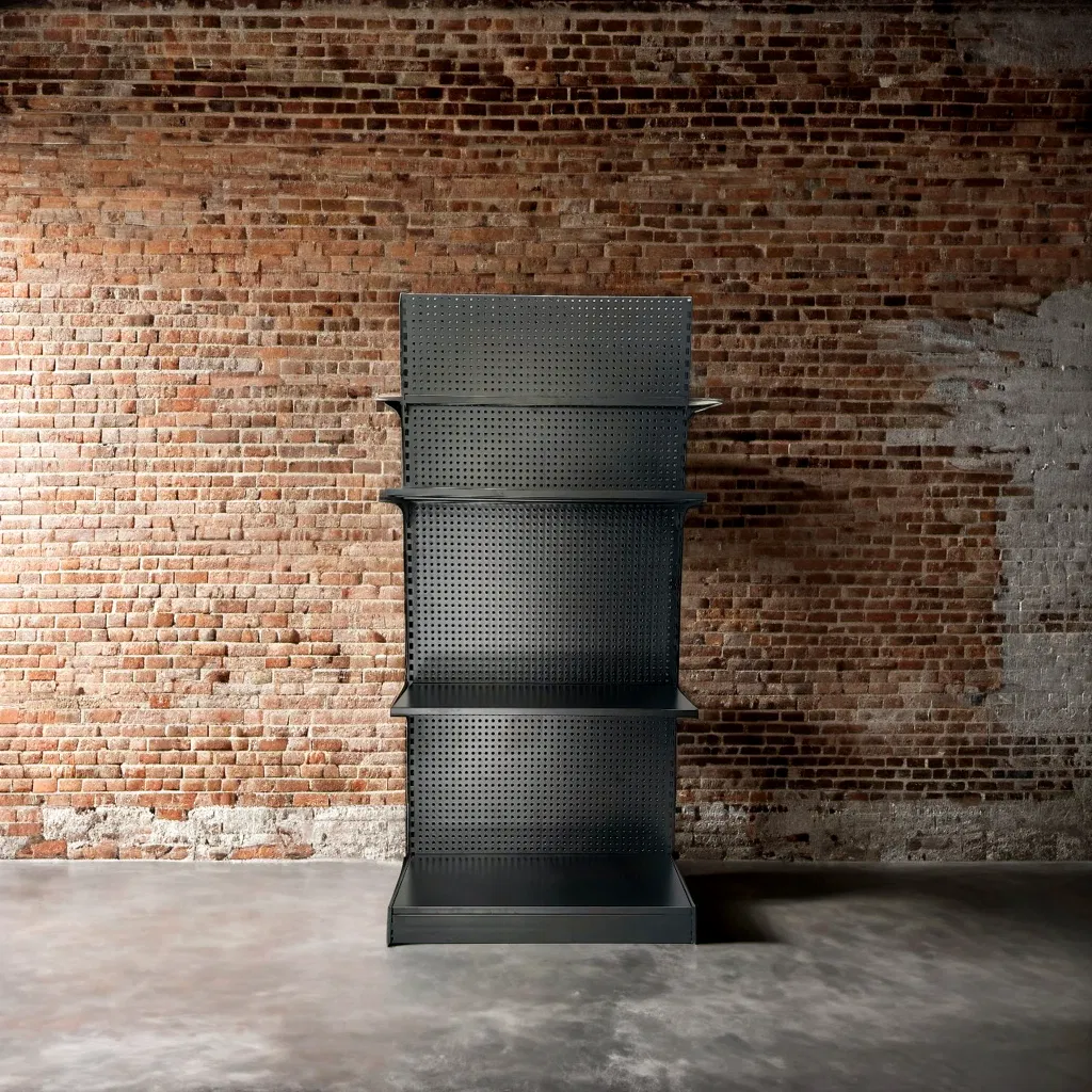 Durable Adjustable Display Units with Heavy-Duty Wire Mesh Pharmacy Shelf