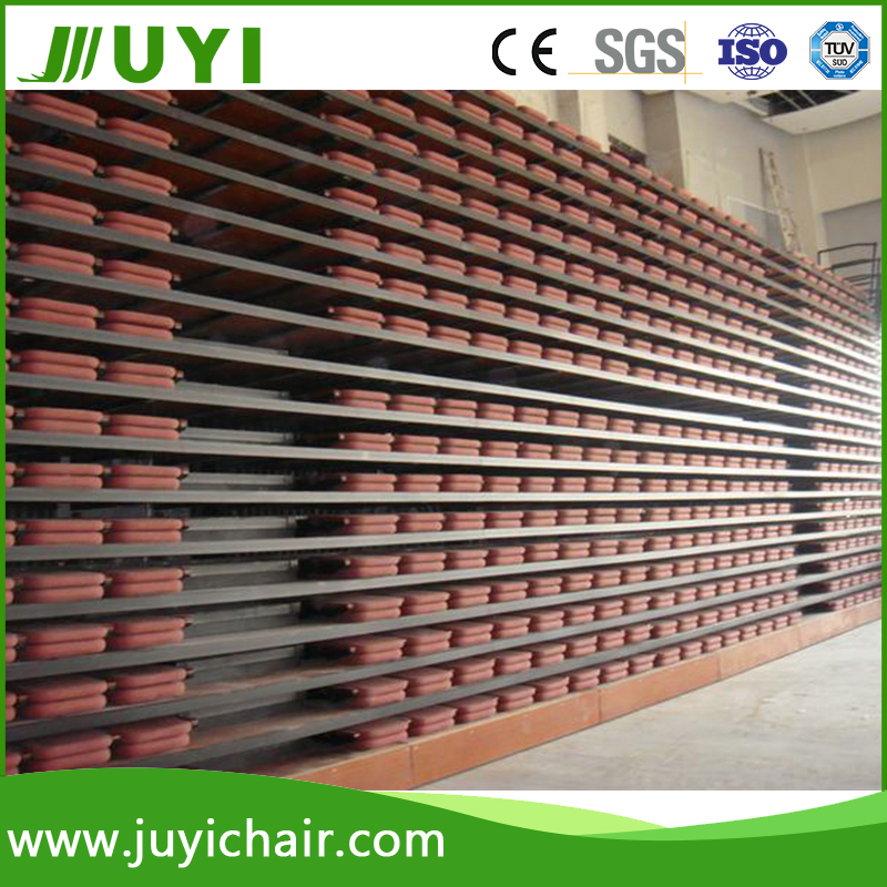 Jy-768r Grandstand Seating System Indoor Bleacher with Matel Leg Fabric Chair