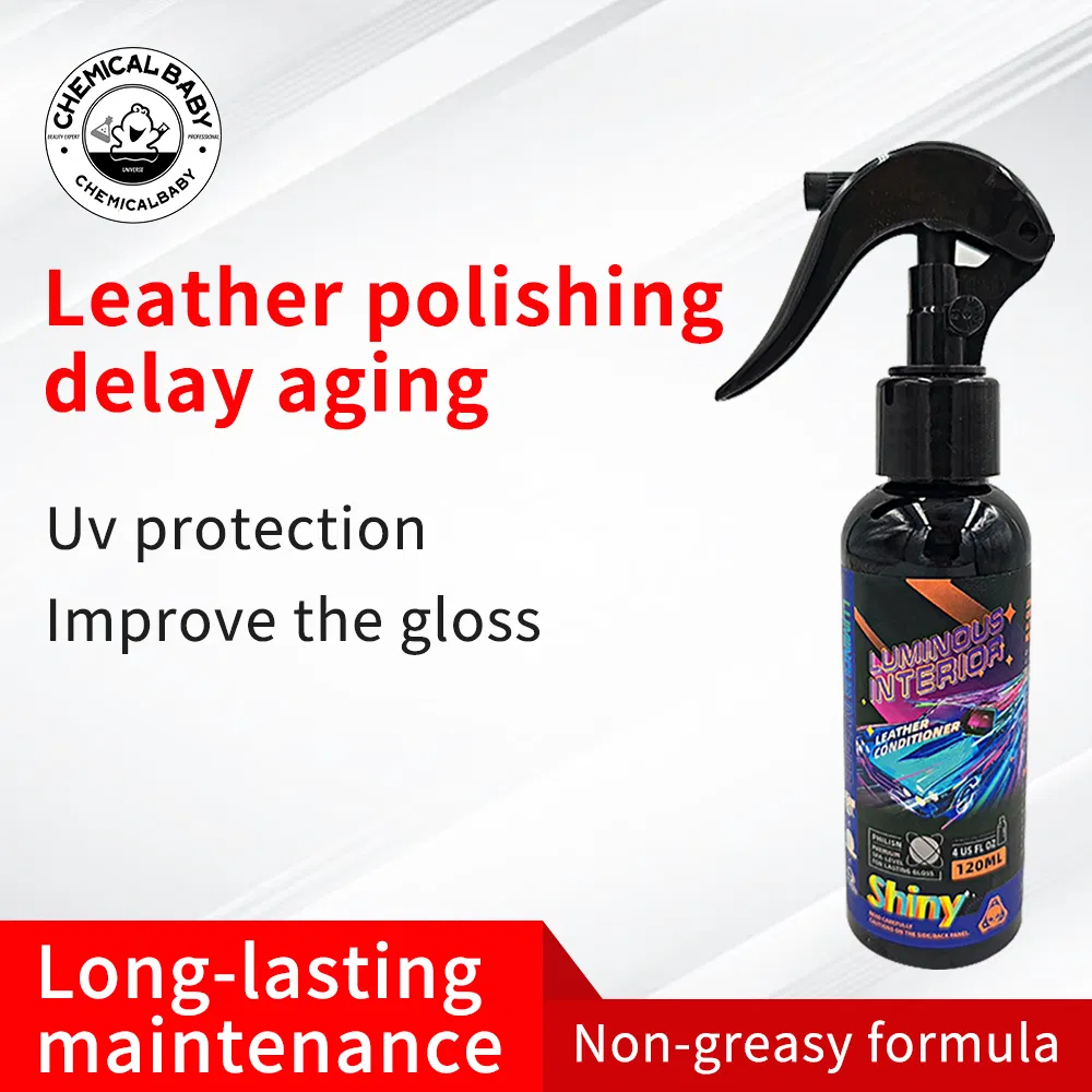 Premium Leather Care Emulsion for Automotive Upholstery Gloss Enhance Restoration