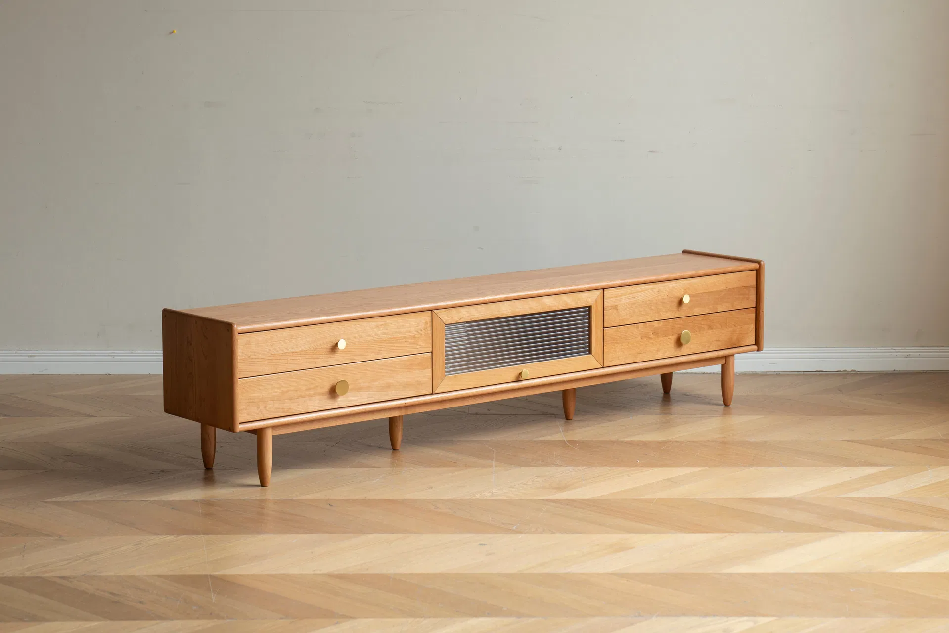 Solid Wood TV Cabinet 2