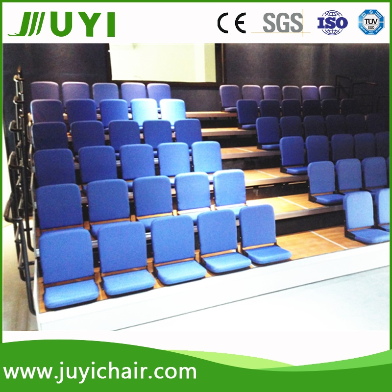 Jy-768f Factory Soft Theater Tribune Telescopic Bleachers Auditorium Seating System Grandstand