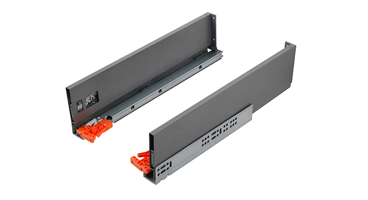 Kitchen Cabinet Inner Fittings Soft Close Runner Drawer System Drawer Rail Slide for Cabinet 50000 Times 280 to 555 mm 225 mm