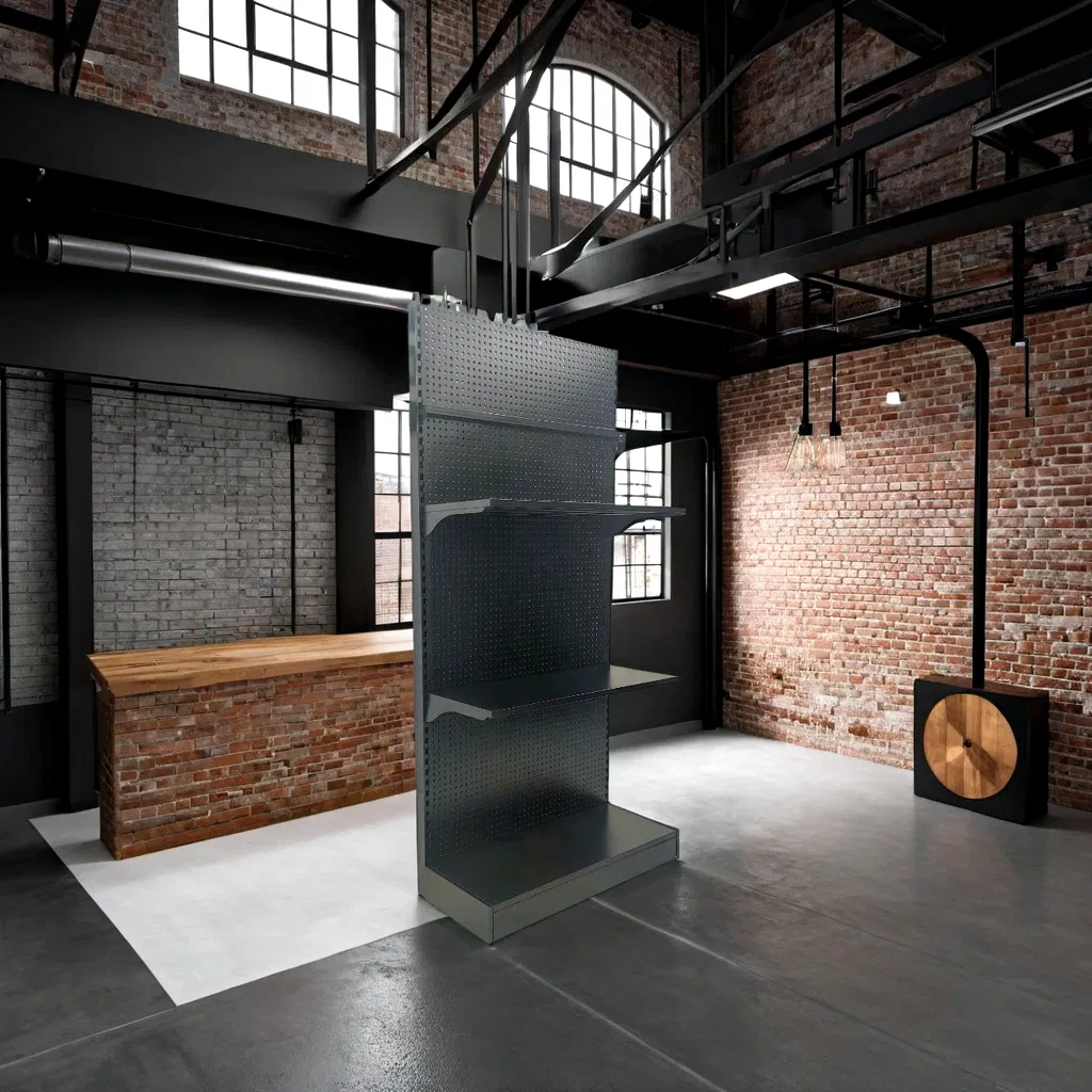 Durable Adjustable Display Units with Heavy-Duty Wire Mesh Pharmacy Shelf