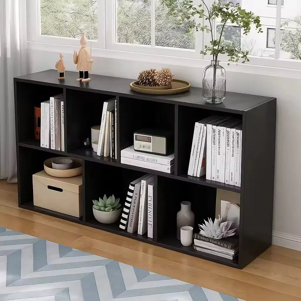 Modern Multi-Cube Wooden Bookcase Wall-Mounted Storage Shelf
