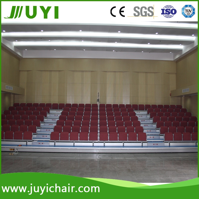 Jy-768r Grandstand Seating System Indoor Bleacher with Matel Leg Fabric Chair
