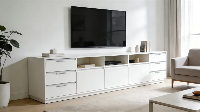 Contemporary Stand Unit for Living Room and Hotel TV Displays