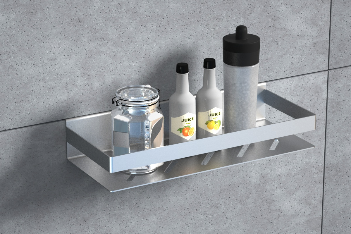 Stainless Steel Kitchen Corner Rack Wall Mounted Storage Shelf, Metal Wire Organizer for Kitchen &amp; Bathroom