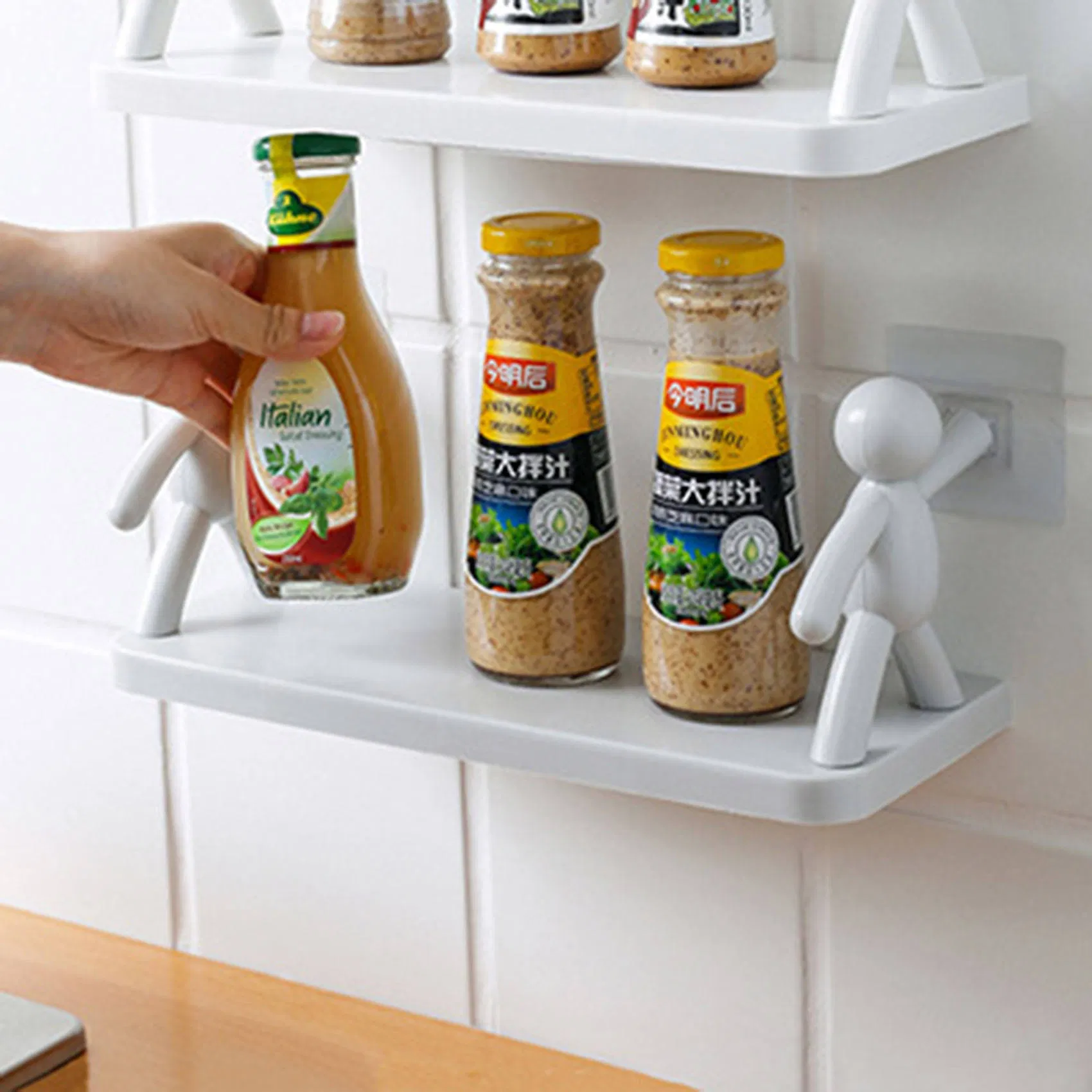 Storage Shelf Shampoo Holder Bathroom Organizer Wall Mounted Storage Rack