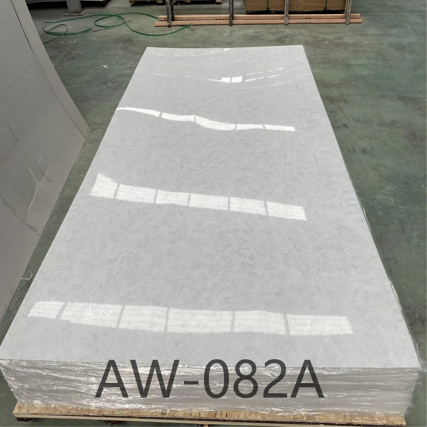 Fireproof Waterproof Matte Finish Stone Plastic Composite for Restaurant Bar Wall