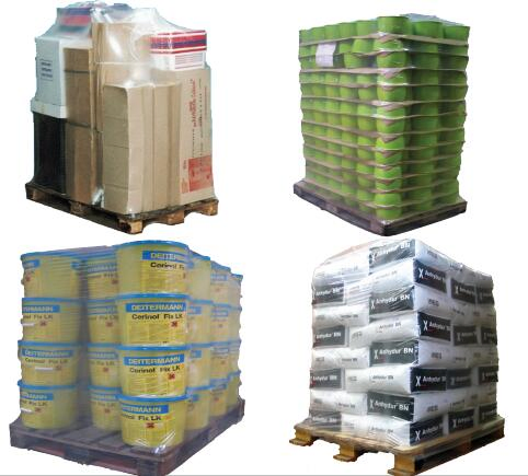 Kuko Stretch Hooding Pallet Packaging System for Paper and Cardboard