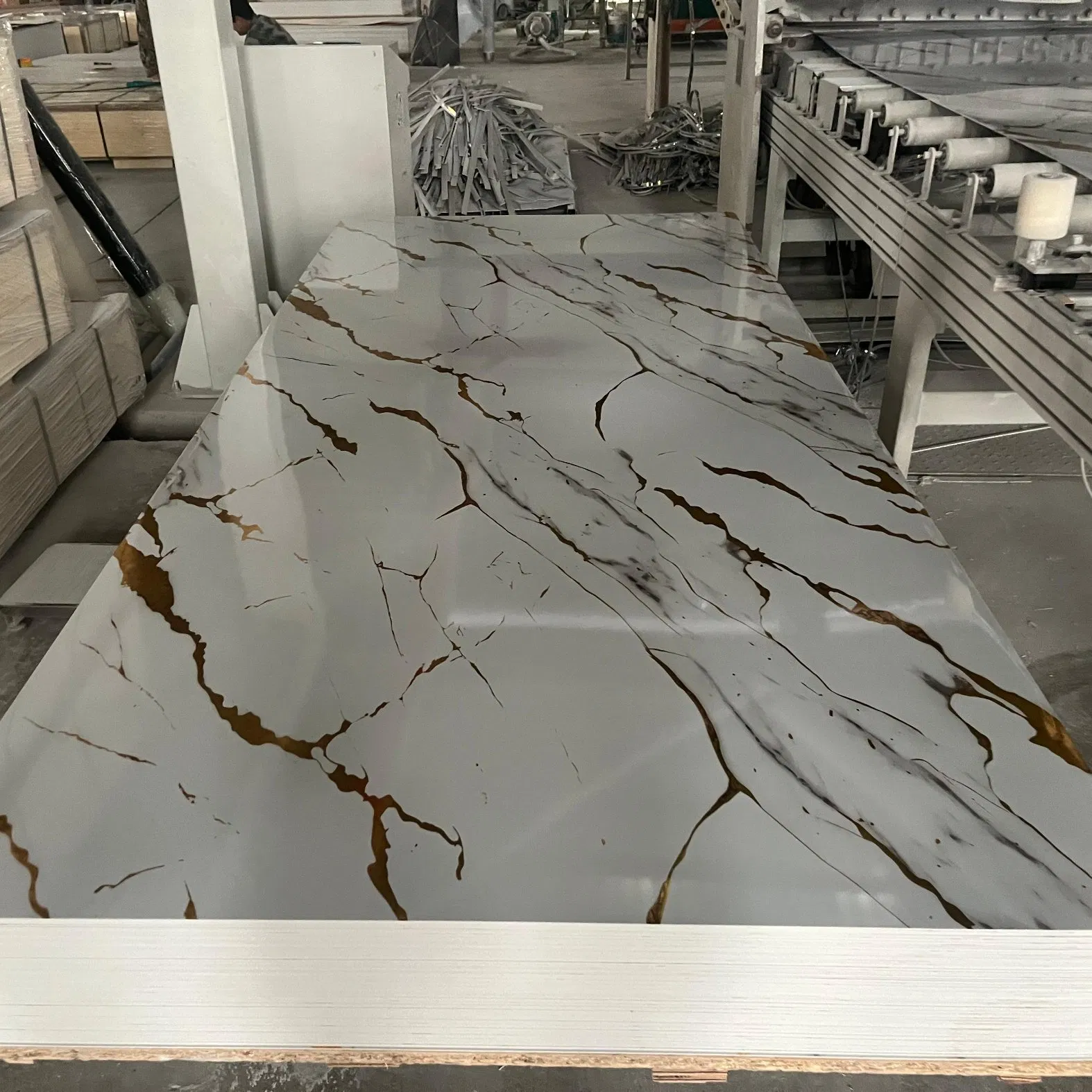 Stylish PVC Panel - UV Marble Finish for Modern Spaces