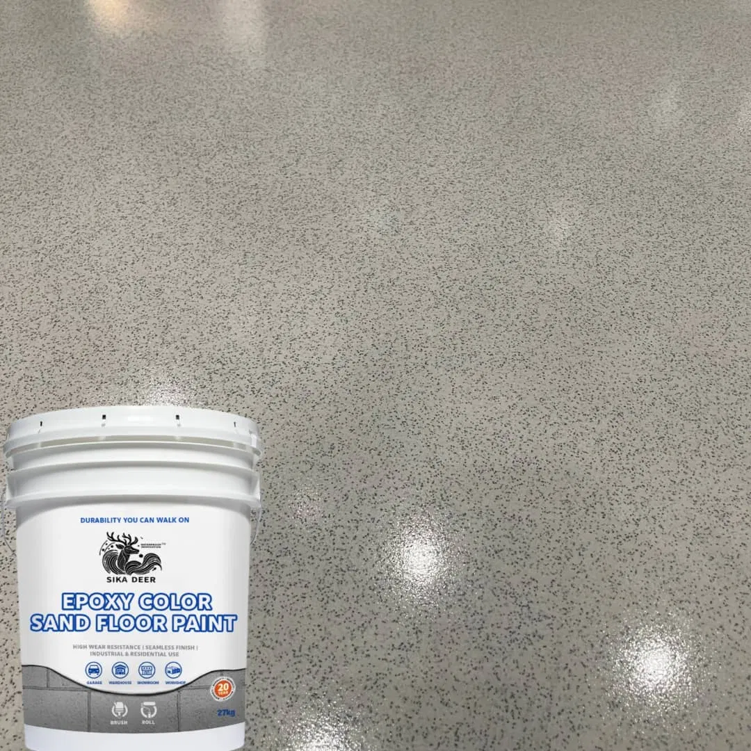 Non-Conversion Type Waterproof Epoxy Color Sand Floor Paint Solutions