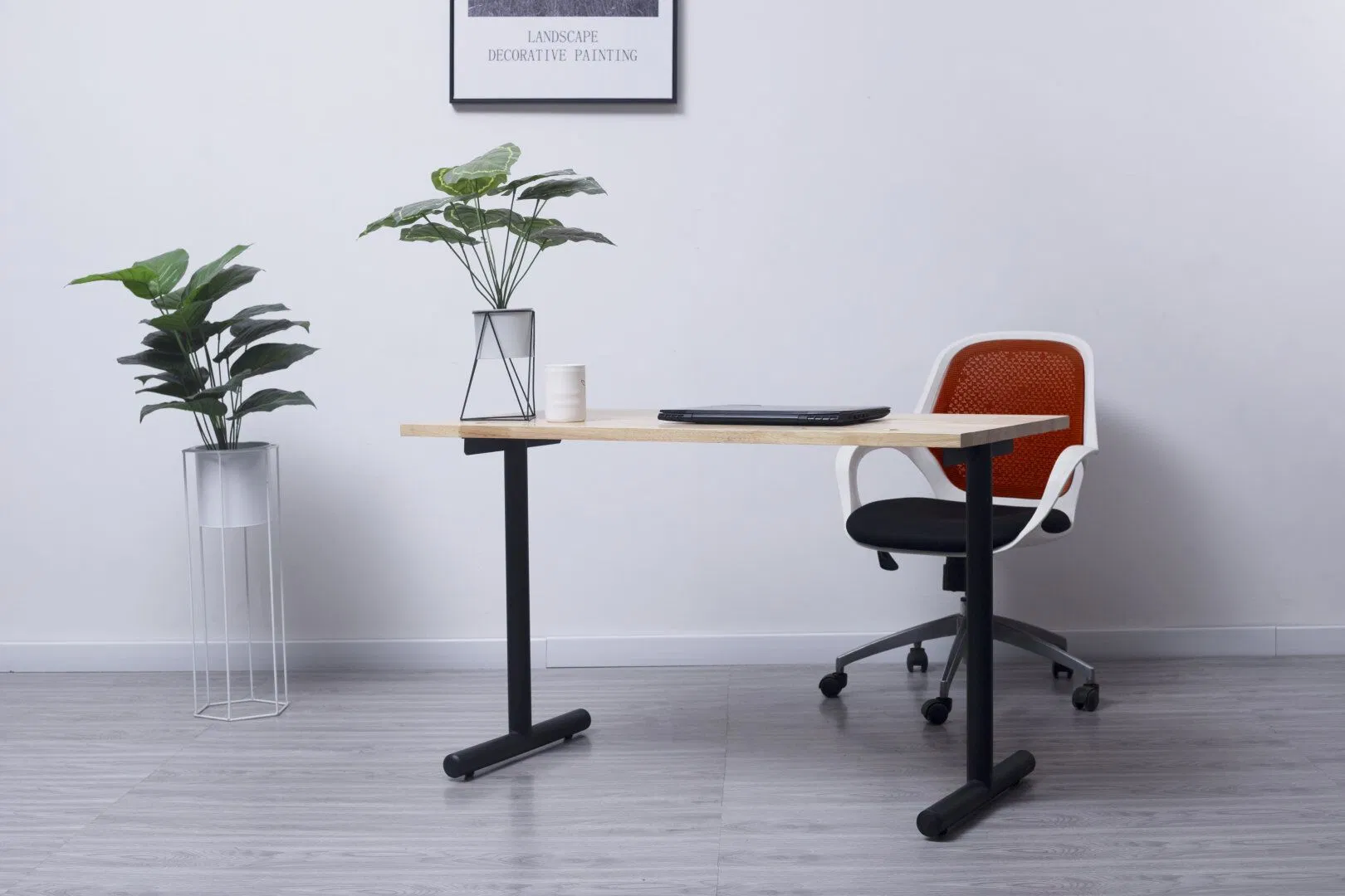 Office Wood Corner Computer Desk Storage Table Workstation Simple Office Furniture