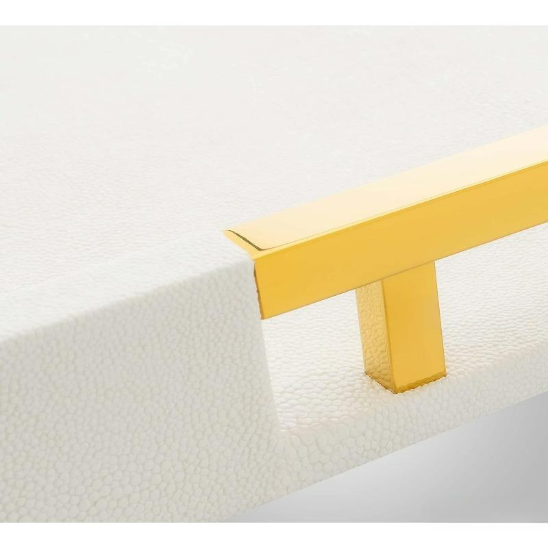 Promotional Elegant Rectangle White Glossy Decorative Serving Tray Home Decor Fashion-Accessories