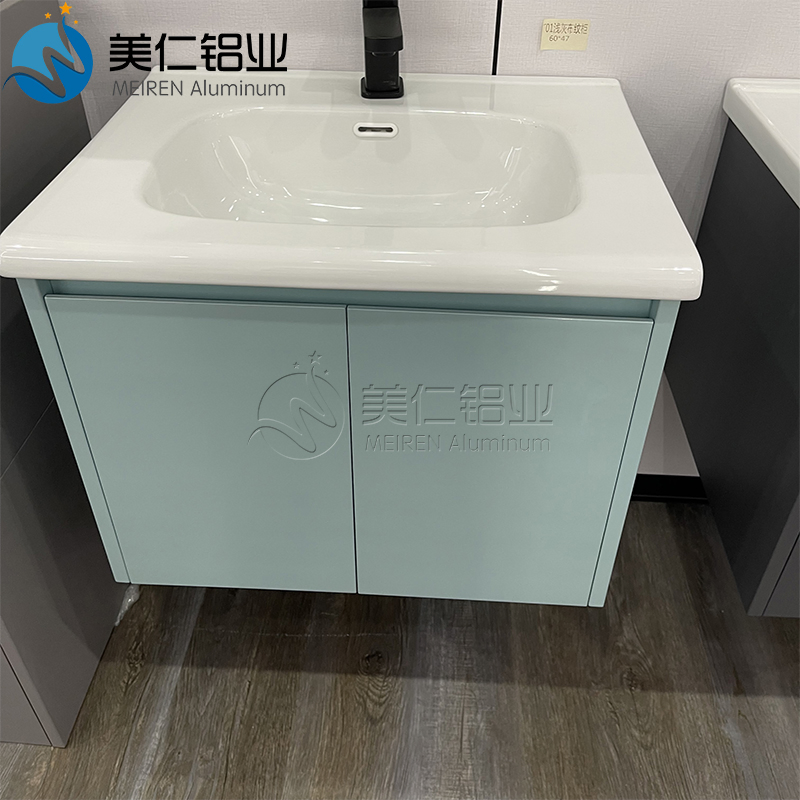 Modern Bathroom Vanity Cabinet with Storage and Ceramic Basin Wall Mounted Furniture Design
