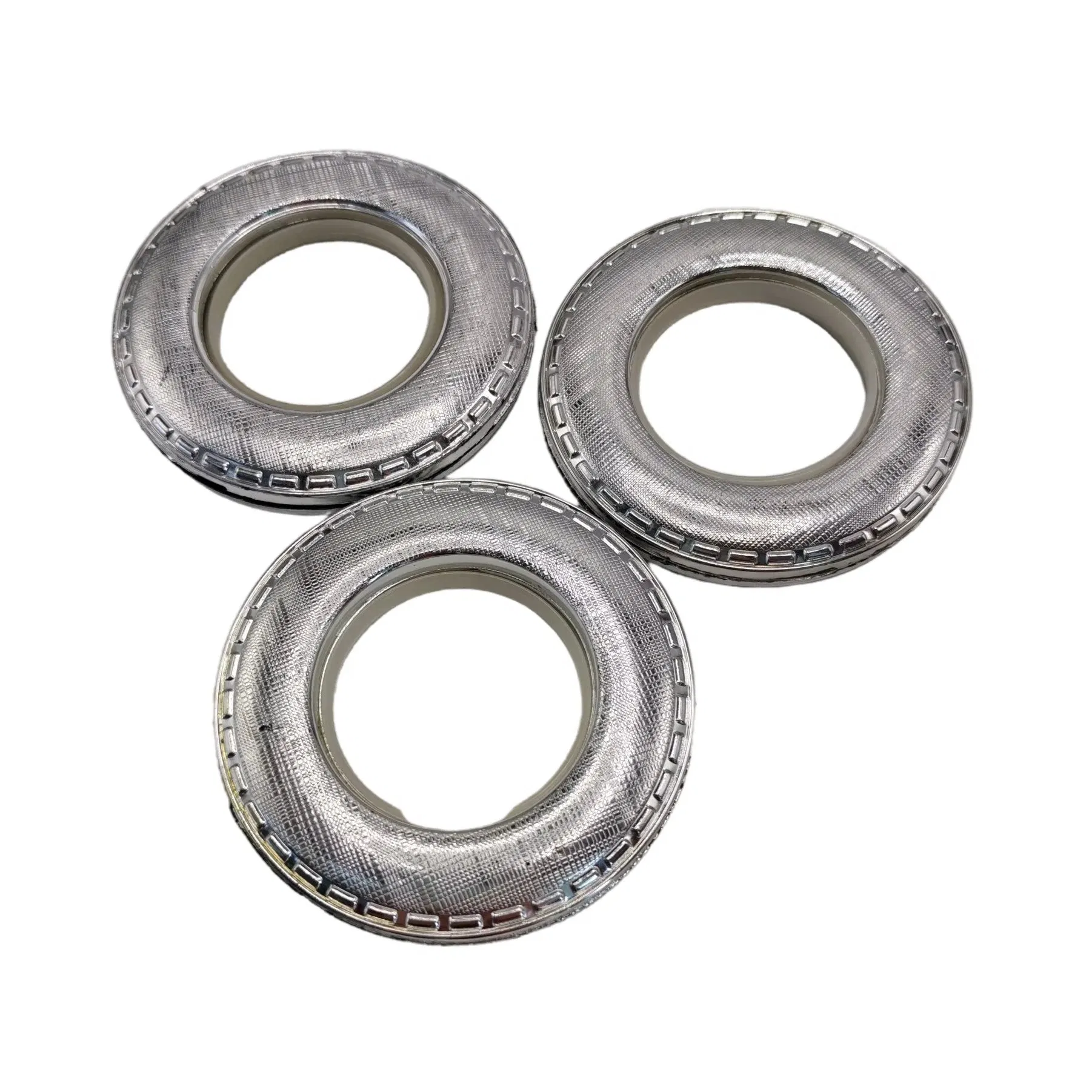 Home Decorative Curtain Accessories Low Noise Curtain Eyelets Roman Rings for Window Curtain Rod