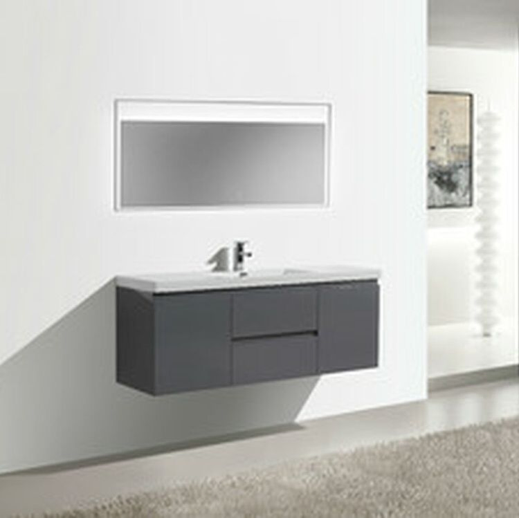 Wall Mounted Bathroom Cabinets Home Bathroom Cabinet Vanities with Marble Top Basin