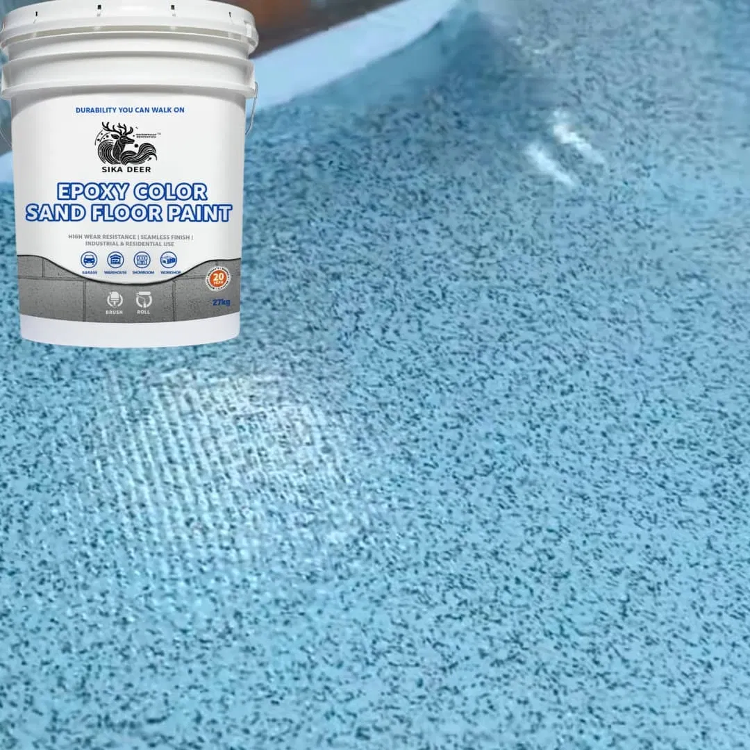 Non-Conversion Type Waterproof Epoxy Color Sand Floor Paint Solutions
