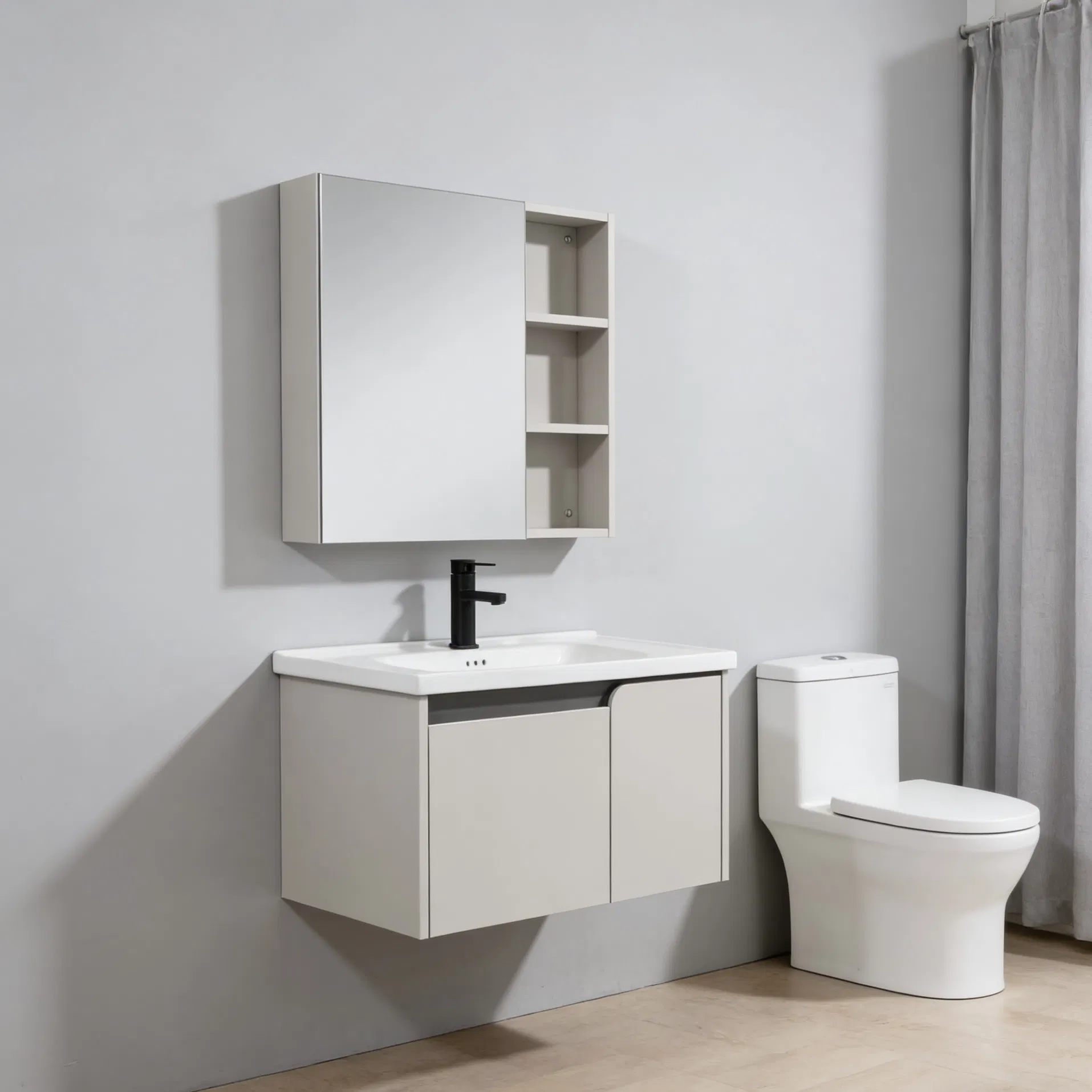 Jf Modern Bathroom Vanity Combo Ceramic Basin Cabinet