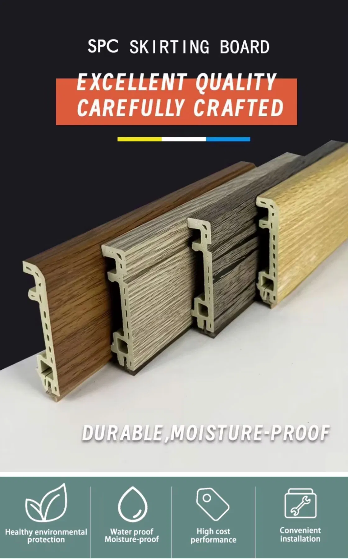 Indoor Decorative Matte Spc Floor Accessories