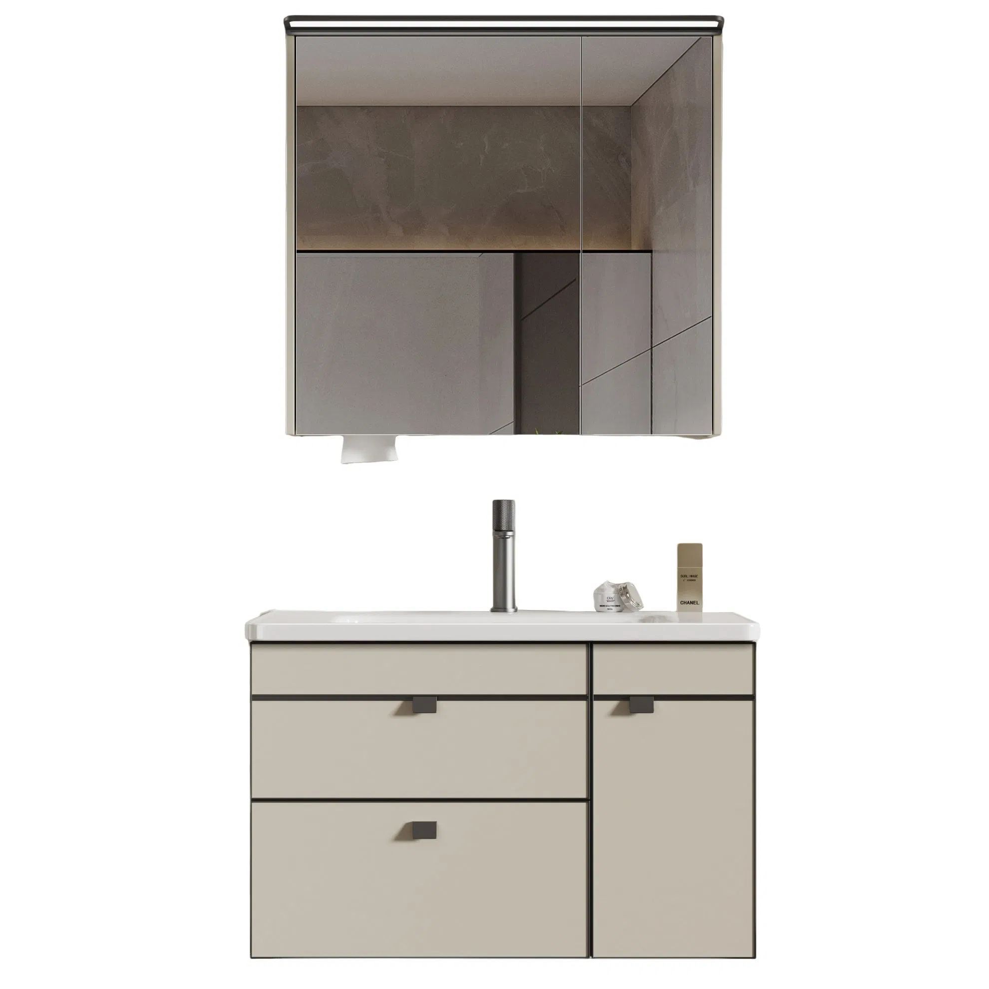Factory Price with Good Quality Modern Bathroom Vanity with Sink Mirror Cabinet