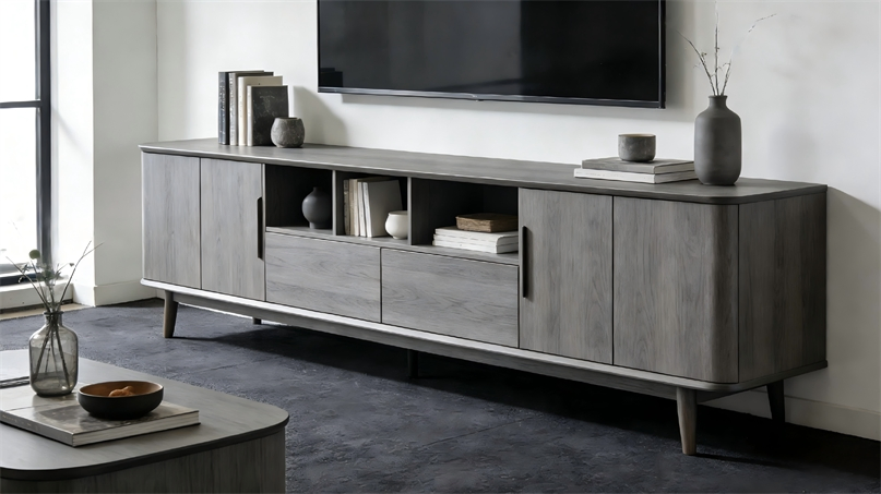 Contemporary Stand Unit for Living Room and Hotel TV Displays