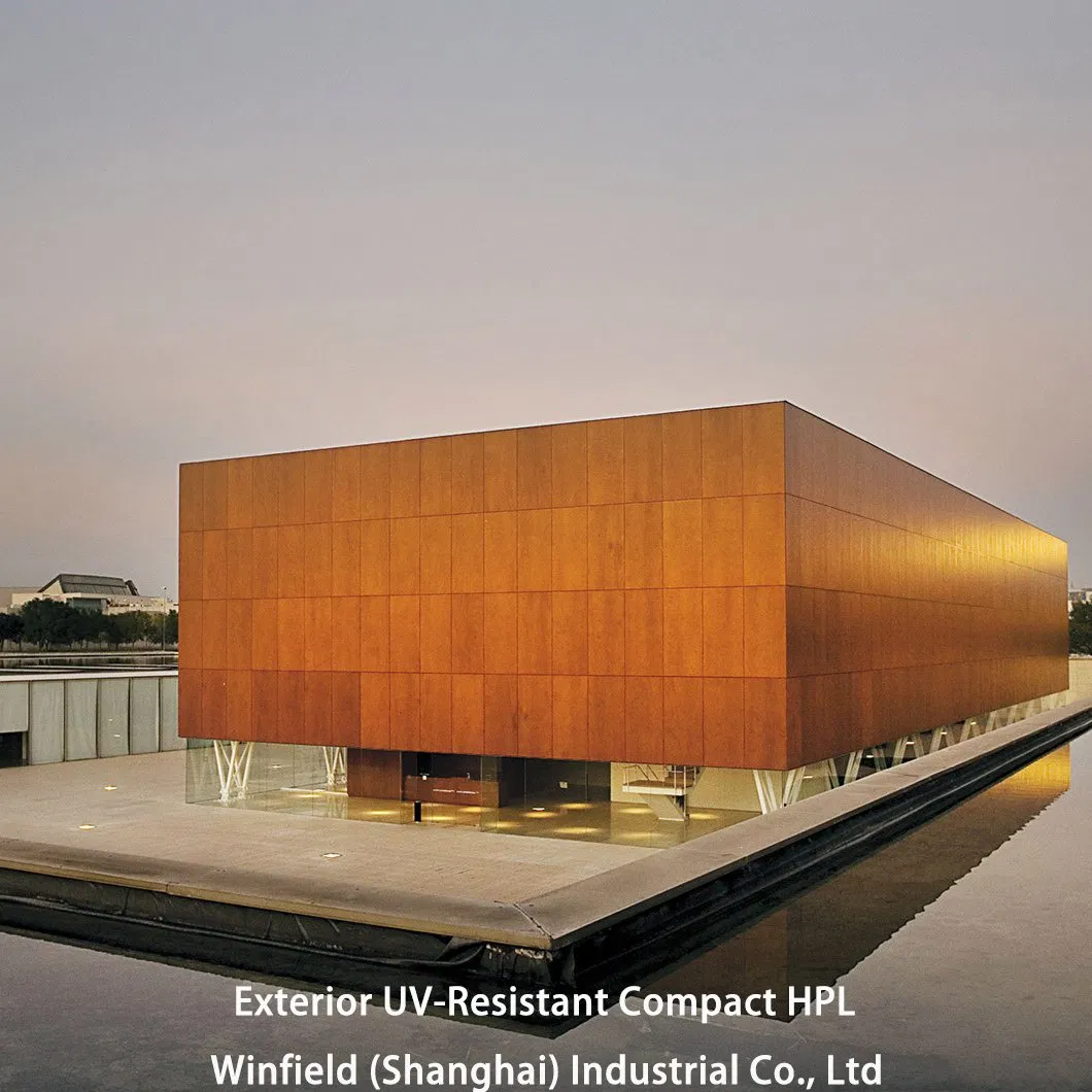 Functional Exterior UV-Resistant Compact HPL Table Top, Antibacterial Finish