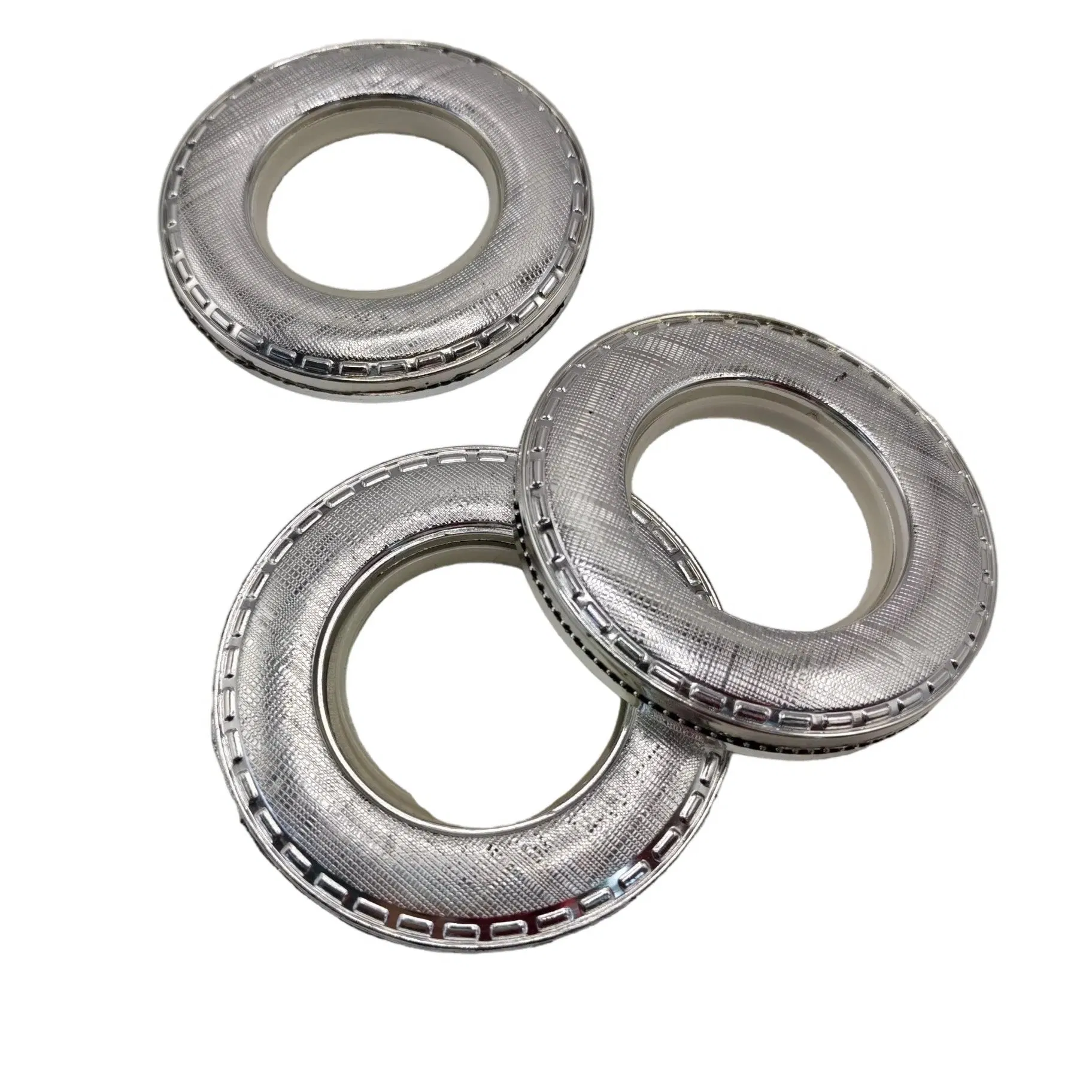 Home Decorative Curtain Accessories Low Noise Curtain Eyelets Roman Rings for Window Curtain Rod