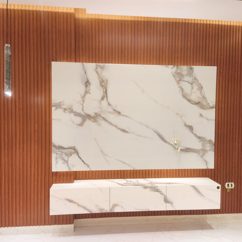 Customizable UV Marble Sheet, Durable PVC Film Coated Finish