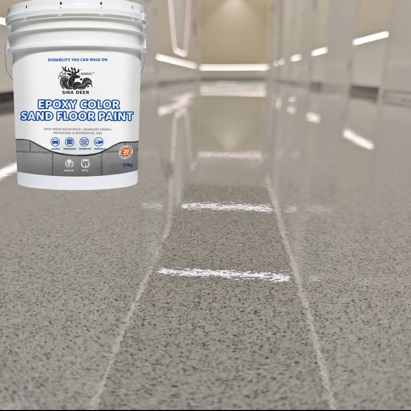 Non-Conversion Type Waterproof Epoxy Color Sand Floor Paint Solutions