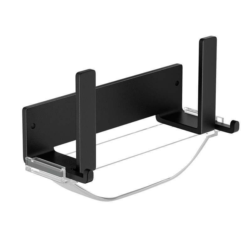 Kitchen Pot Lid Rack Wall Mounted No-Punch Shelf Cutting Board Storage Rack